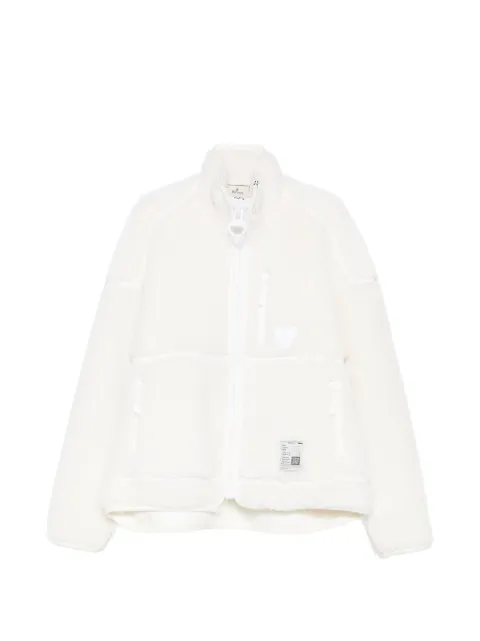 Maison MIHARA YASUHIRO fleece zip-up jacket White J17BL751