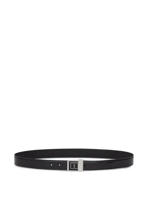 Saint Laurent LA 66 belt in smooth leather Black 847812AAG6L