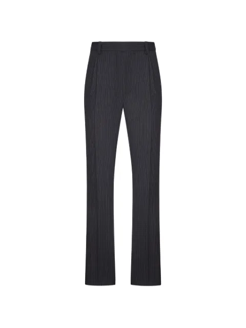 Saint Laurent tapered pants in striped herringbone wool Grey 870512Y1O241161