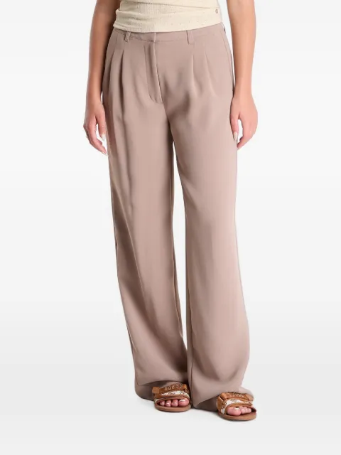 GUESS USA Tailored crepon pants Brown W5YB08WGHC2G1K8