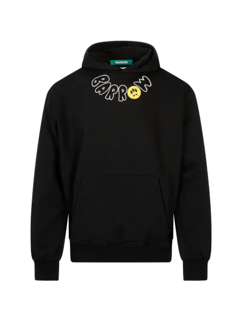 BARROW teddy bear-print hoodie Black F6BWUAHS046