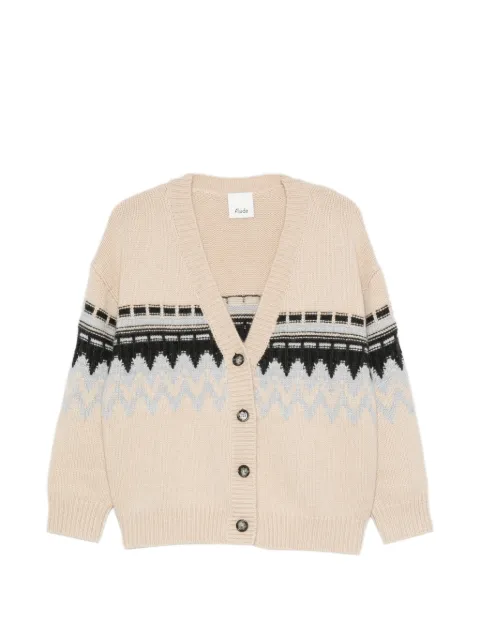 Allude V-neck cashmere cardigan Neutrals 26551000
