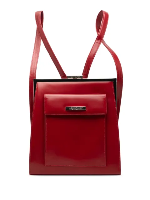 Saint Laurent Pre-Owned 2000-2012 Leather Frame backpack Red Y4BQQFVLCH5X5ZC9