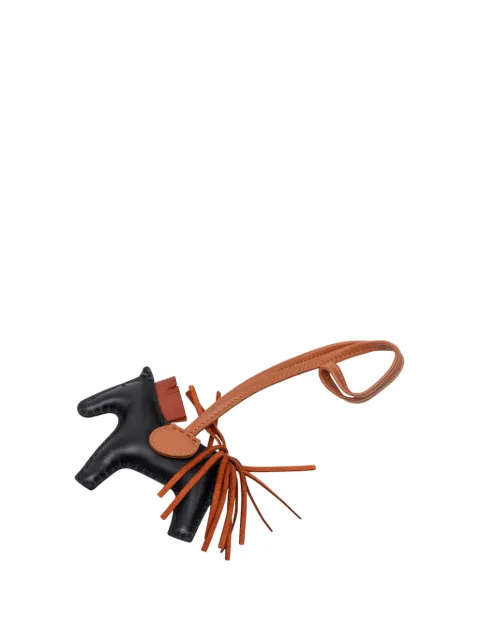 Hermès Pre-Owned 2024 Milo Lambskin Grigri Rodeo Bag Charm PM key chain Black 6FE7UE0IR5GAVQEL