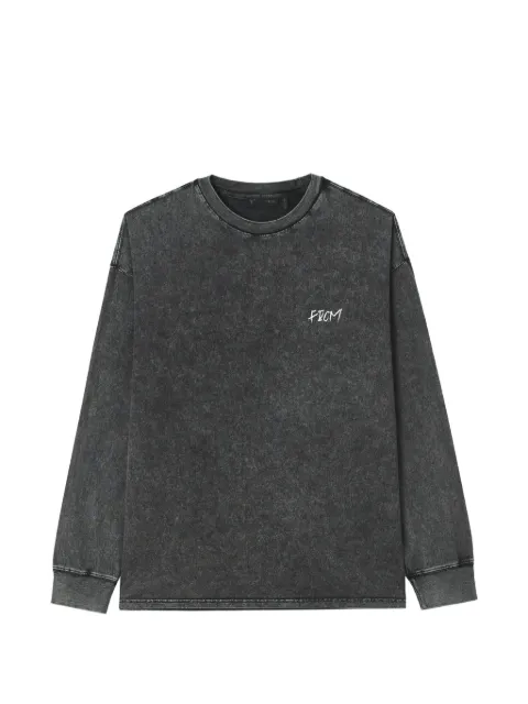 FIVE CM acid-wash logo-print T-shirt Black 5CXLTM00547X