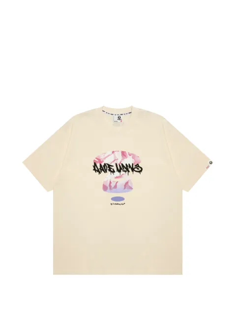 AAPE BY *A BATHING APE® AAPEUNVS cotton T-shirt Neutrals ATE10032XR
