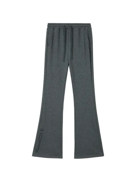 izzue drawstring flared track pants Grey IZXPTW01270Y