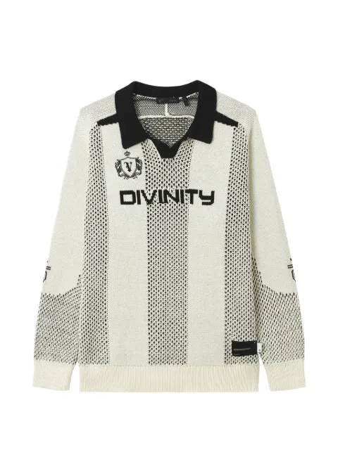 FIVE CM striped intarsia-knit sweater Neutrals 5CXKNM00534X