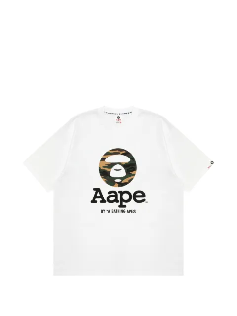 AAPE BY *A BATHING APE® camouflage-print T-shirt White ATE10023XR