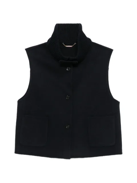 Seventy ribbed-collar button-up jacket Blue GT0174150973