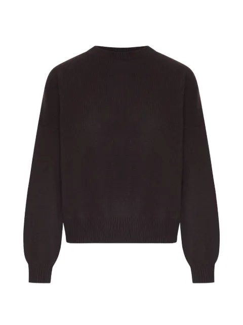 Lisa Yang The Veira ribbed-knit dropped-shoulder sweater Brown 2026055