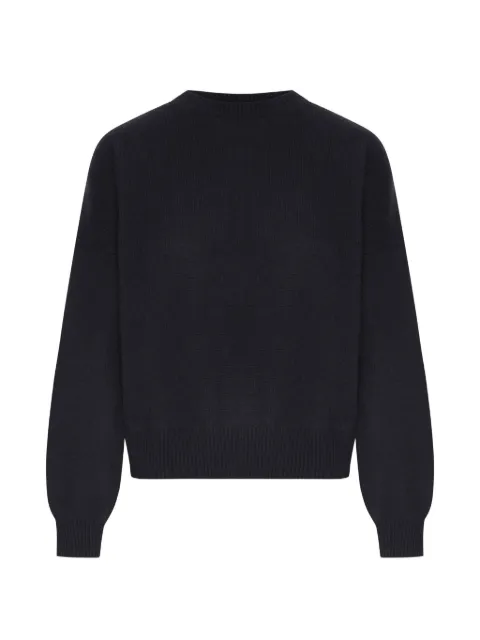 Lisa Yang crew-neck ribbed-trim sweater Black 2026055