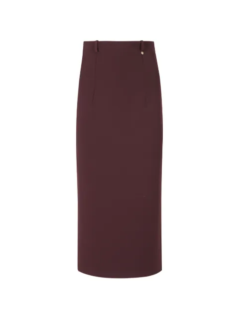 NISSA high-waisted midi skirt Red F16745