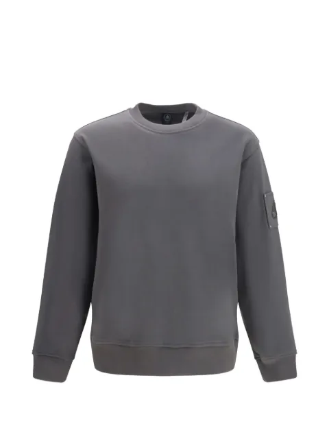 Moose Knuckles Hartsfield logo-plaque sweater Grey M35MS706
