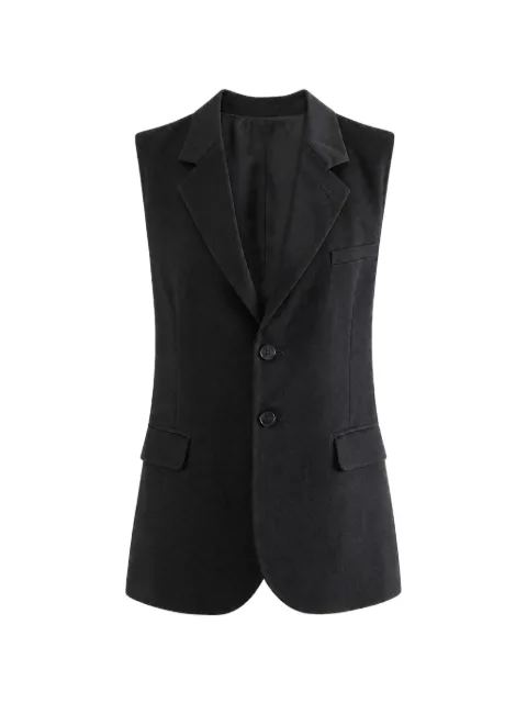 Enfants Riches Déprimés Rose backless buckled waistcoat Black 110638