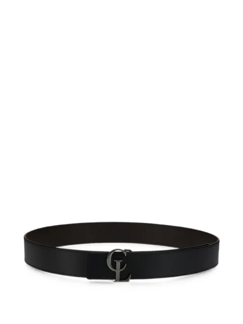 Christian Louboutin CL smooth calf leather belt Black 3265085