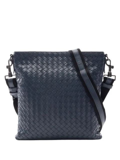 Bottega Veneta Pre-Owned 2000-2007 Nappa Intrecciato VN crossbody bag Blue SYXV4FRVLEX3MTXW