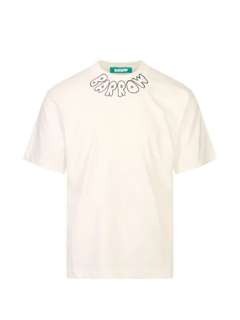 BARROW teddy bear-print T-shirt White F6BWUATH048