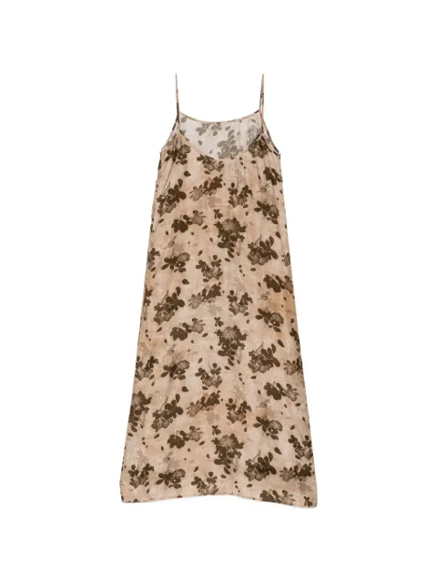 Uma Wang floral-print slip dress Neutrals UP5011MOULAYD149