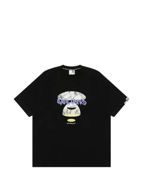 AAPE BY *A BATHING APE® AAPEUNVS cotton T-shirt Black ATE10032XR