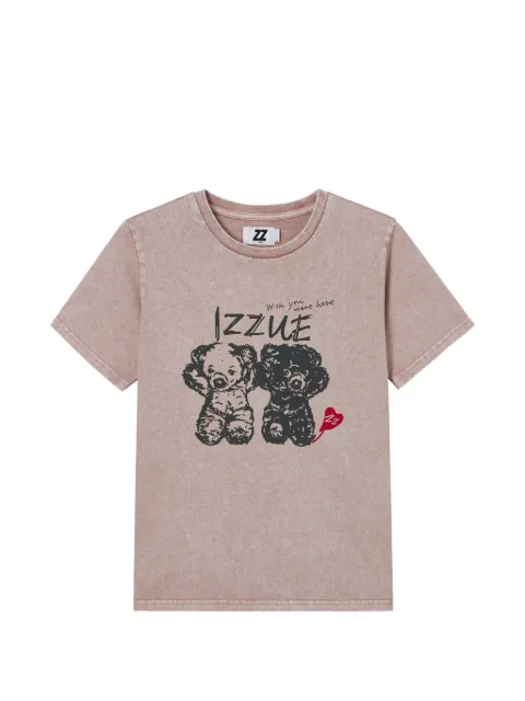 izzue graphic-print T-shirt Pink IZXTEW01230X