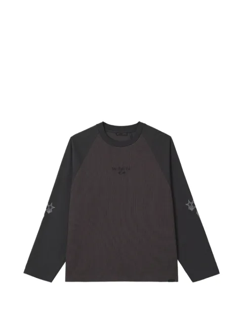 FIVE CM raglan-sleeve graphic-print T-shirt Grey 5CXLTM00550X