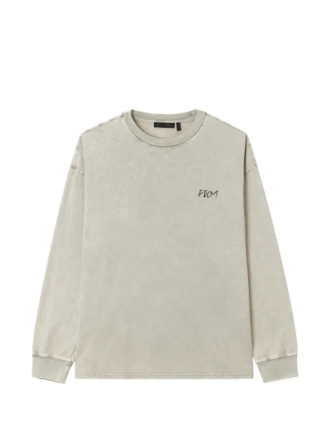 FIVE CM logo-print long-sleeve T-shirt Grey 5CXLTM00547X