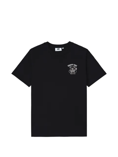 CHOCOOLATE bear-print cotton T-shirt Black B1XTEW02191X