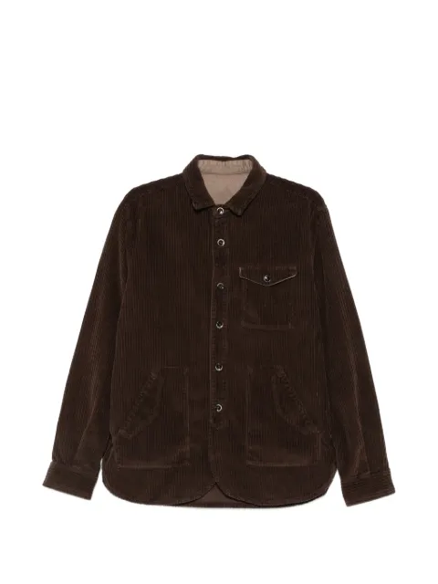 Nine In The Morning corduroy-textured button-up shirt Brown 9FW26CO165