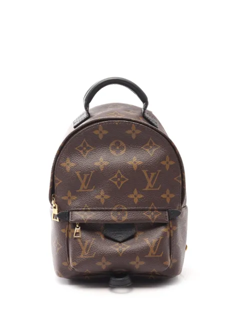 Louis Vuitton Pre-Owned 2018 Monogram Mini Palm Springs backpack Brown TQ700DA1YWAGEC68