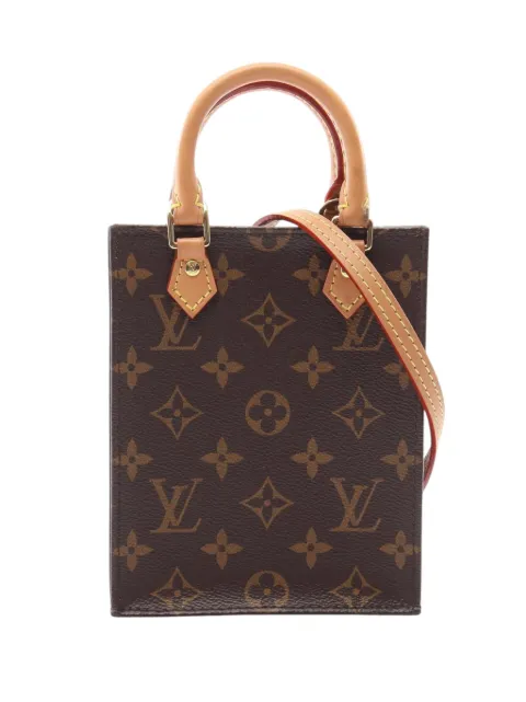 Louis Vuitton Pre-Owned 2020 Monogram Petit Sac Plat satchel Brown BQV2D224NB5QDGY2