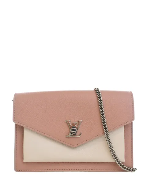 Louis Vuitton Pre-Owned 2019 Bicolor Leather MyLockMe Chain Pochette crossbody bag Pink 1S3JZO9028B3BO5A
