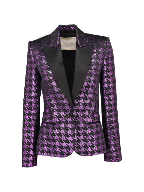 Redemption houndstooth-pattern blazer Purple MR2252639