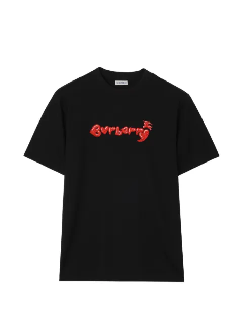 Burberry Heart Logo cotton T-shirt Black 8127937