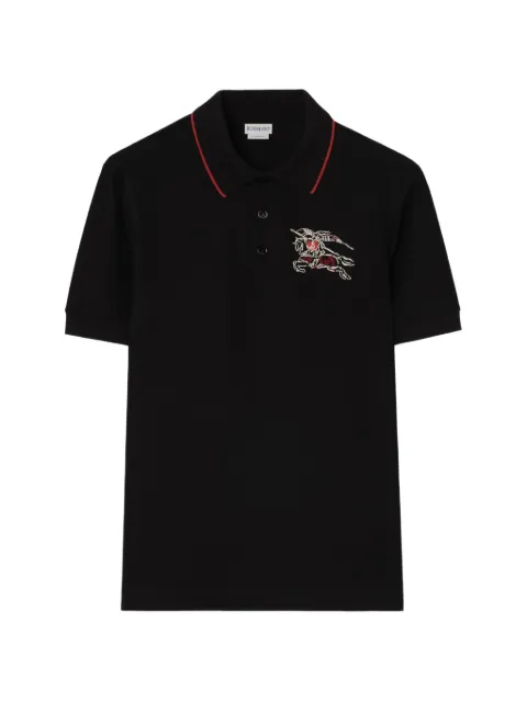 Burberry Heart Knight cotton polo shirt Black 8127928
