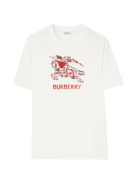 Burberry Heart Knight cotton T-shirt Neutrals 8127932