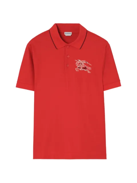 Burberry Heart Knight cotton polo shirt Red 8127930