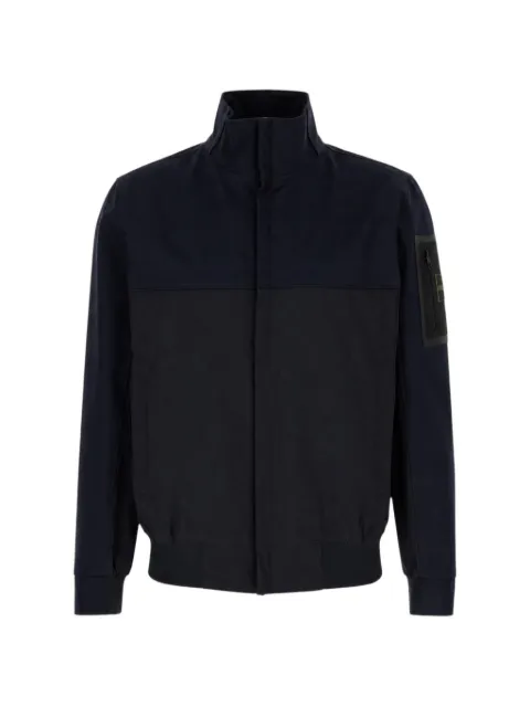 HUGO logo-patch zip-up jacket Blue 50562555
