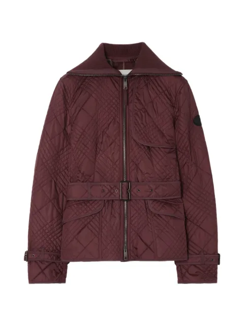 Burberry Micro Check-stitch nylon Abbeydale jacket Red 8127182