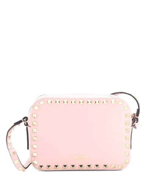 Valentino Garavani Pre-Owned Rockstud Camera Leather crossbody bag Neutrals QVMLC9LTEMSQGB27