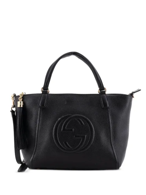 Gucci Pre-Owned Soho Convertible Top Handle Bag Leather Small satchel Black QG9ULAA7SD5LJ7NB