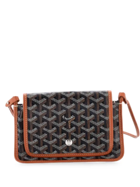 Goyard Pre-Owned Plumet Clutch Wallet Coated Canvas crossbody bag Brown OWSWHONQ6RII2MPF