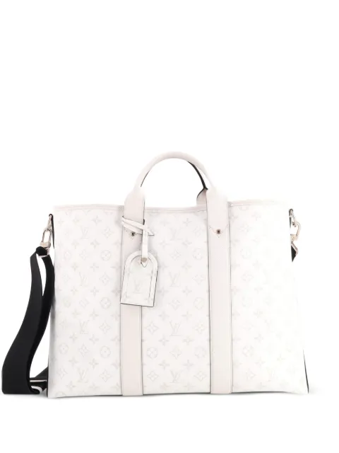 Louis Vuitton Pre-Owned Weekend NM Monogram Taigarama tote bag White O9CZJFOGPOT6NZ5R