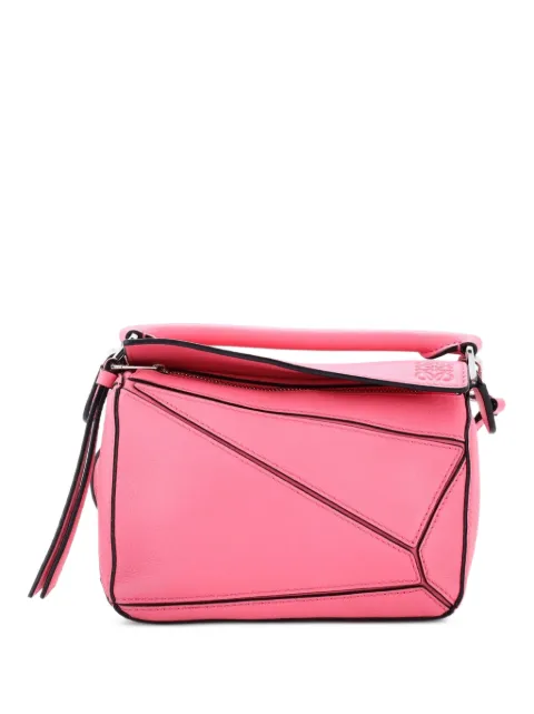 Loewe Pre-Owned Puzzle Bag Leather Mini crossbody bag Pink ND23AI9L50ELDSOO