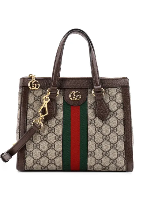 Gucci Pre-Owned Ophidia Top Handle GG Coated Canvas Small tote bag Brown J3VOQGEL3T4VVODW