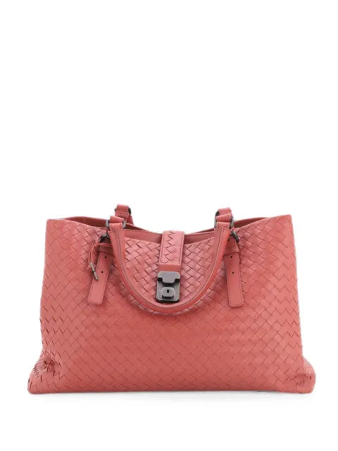 Bottega Veneta Pre-Owned Roma Bag Intrecciato Nappa Medium tote bag Pink ZMR18IJTM822TXU0