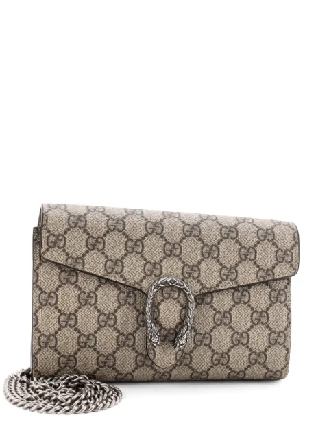 Gucci Pre-Owned Dionysus Chain Wallet GG Coated Canvas Small crossbody bag Brown BY3RGO23EXTMPIGK