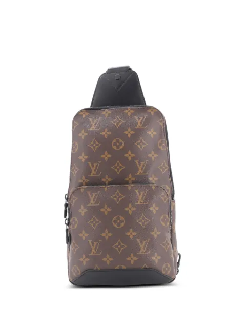 Louis Vuitton Pre-Owned Avenue Sling Bag Macassar Monogram Canvas crossbody bag Brown BHHJXH9S4MBMFA2O