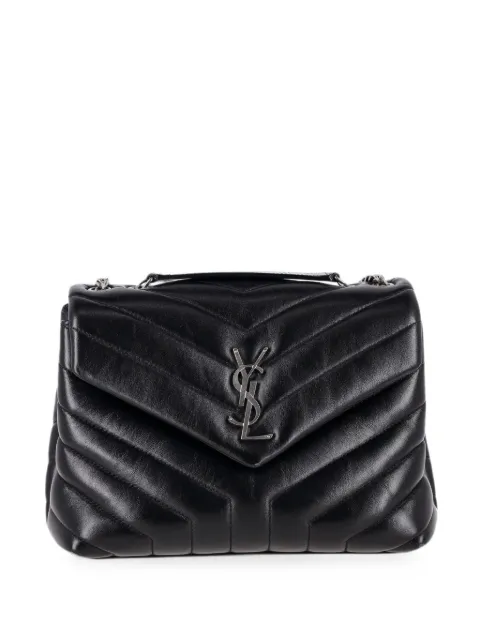 Saint Laurent Pre-Owned small Loulou quilted shoulder bag Black NAPBKGBBA284532W