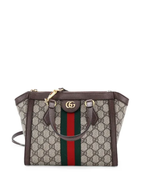 Gucci Pre-Owned Ophidia Top Handle GG Coated Canvas Small tote bag Brown 25AQEF09NQCX9BFE